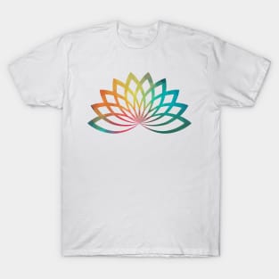 Rainbow lotus flower T-Shirt